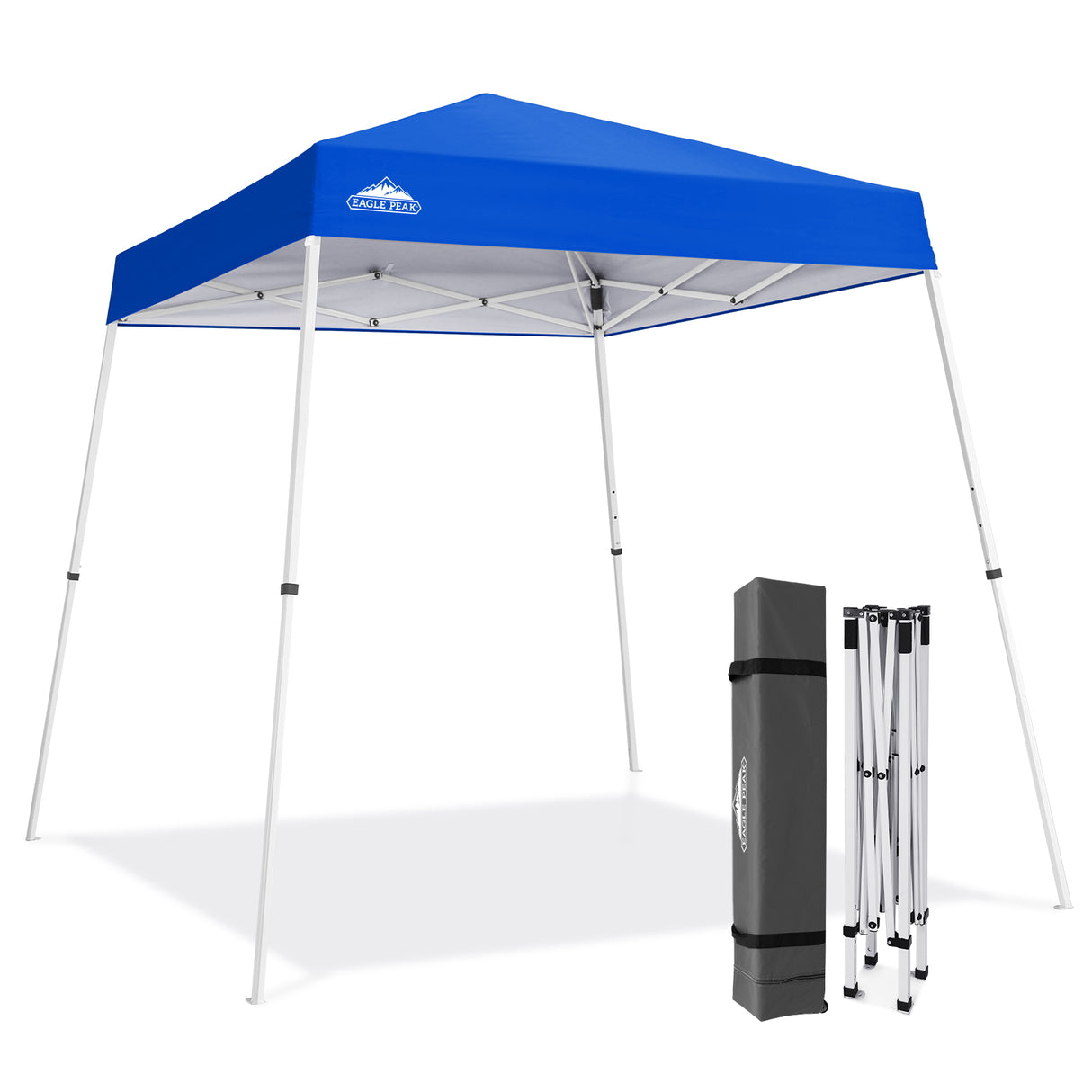 8x8 Slant Leg Pop-up Canopy Tent, Shelter 8x8 Base 6x6 Top