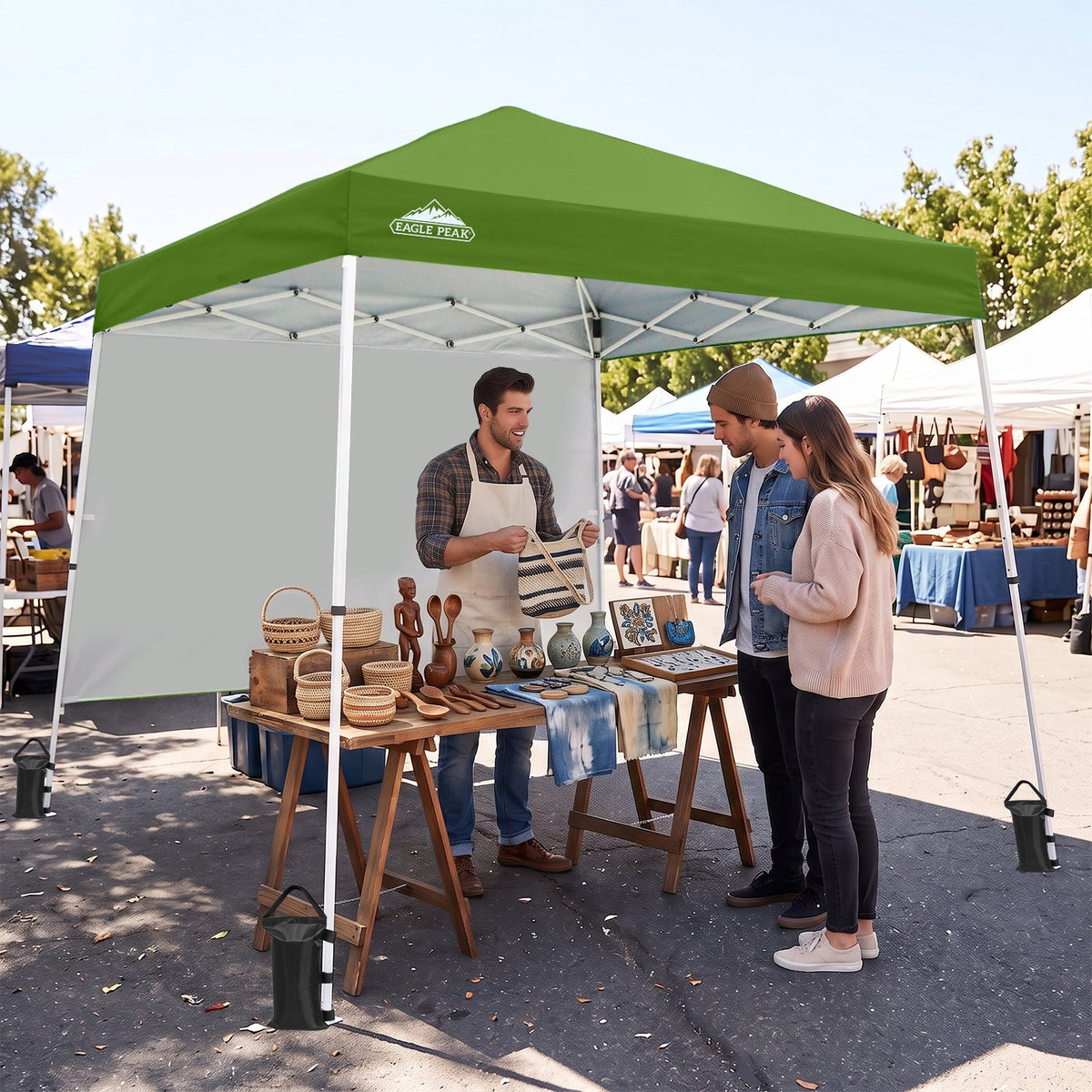 10x10 Pop Up Canopy Tent, Compact Canopy - Eagle Peak®