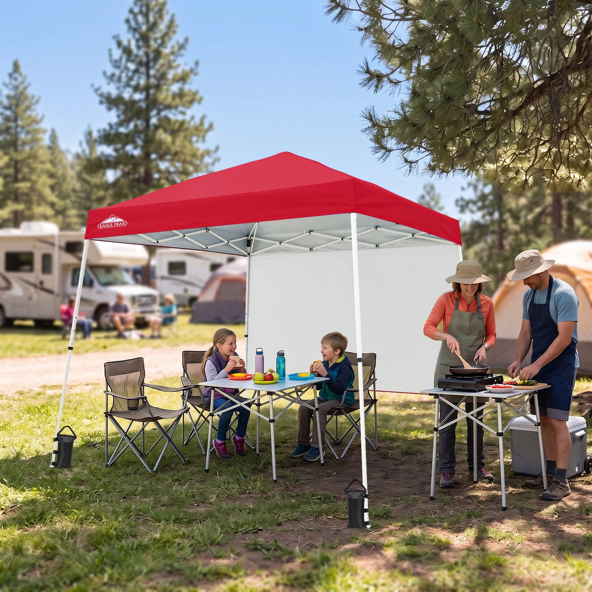 10x10 Pop Up Canopy Tent, Compact Canopy - Eagle Peak®