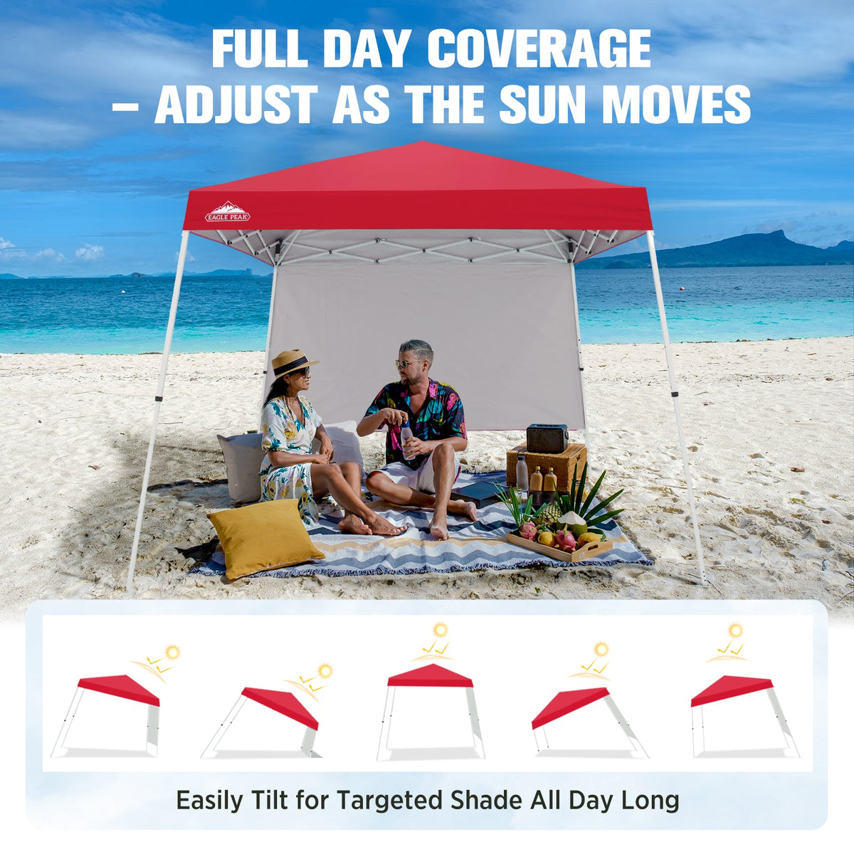 10x10 Pop Up Canopy Tent, Compact Canopy - Eagle Peak®