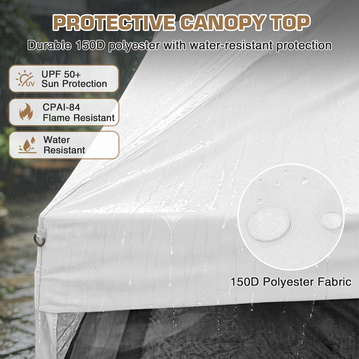 10x10 Slant Leg Easy Setup Pop Up Canopy Tent - Eagle Peak®