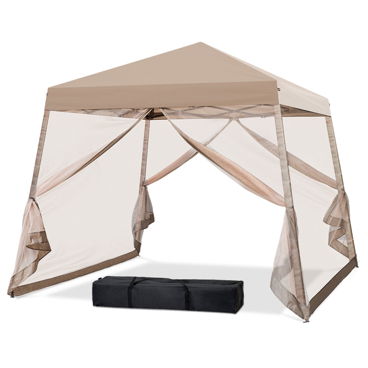 10x10 Slant Leg Easy Setup Pop Up Canopy Tent - Eagle Peak®