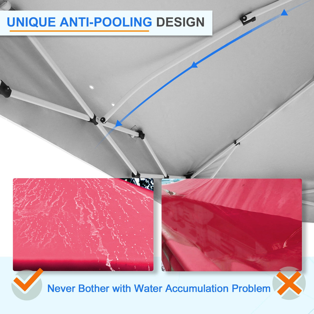 12x12 ft Pop Up Canopy Tent - Eagle Peak Custom Canopy Tent