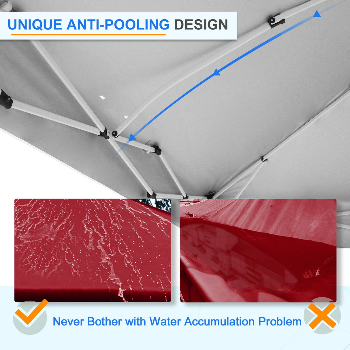 12x12 ft Pop Up Canopy Tent - Eagle Peak Custom Canopy Tent