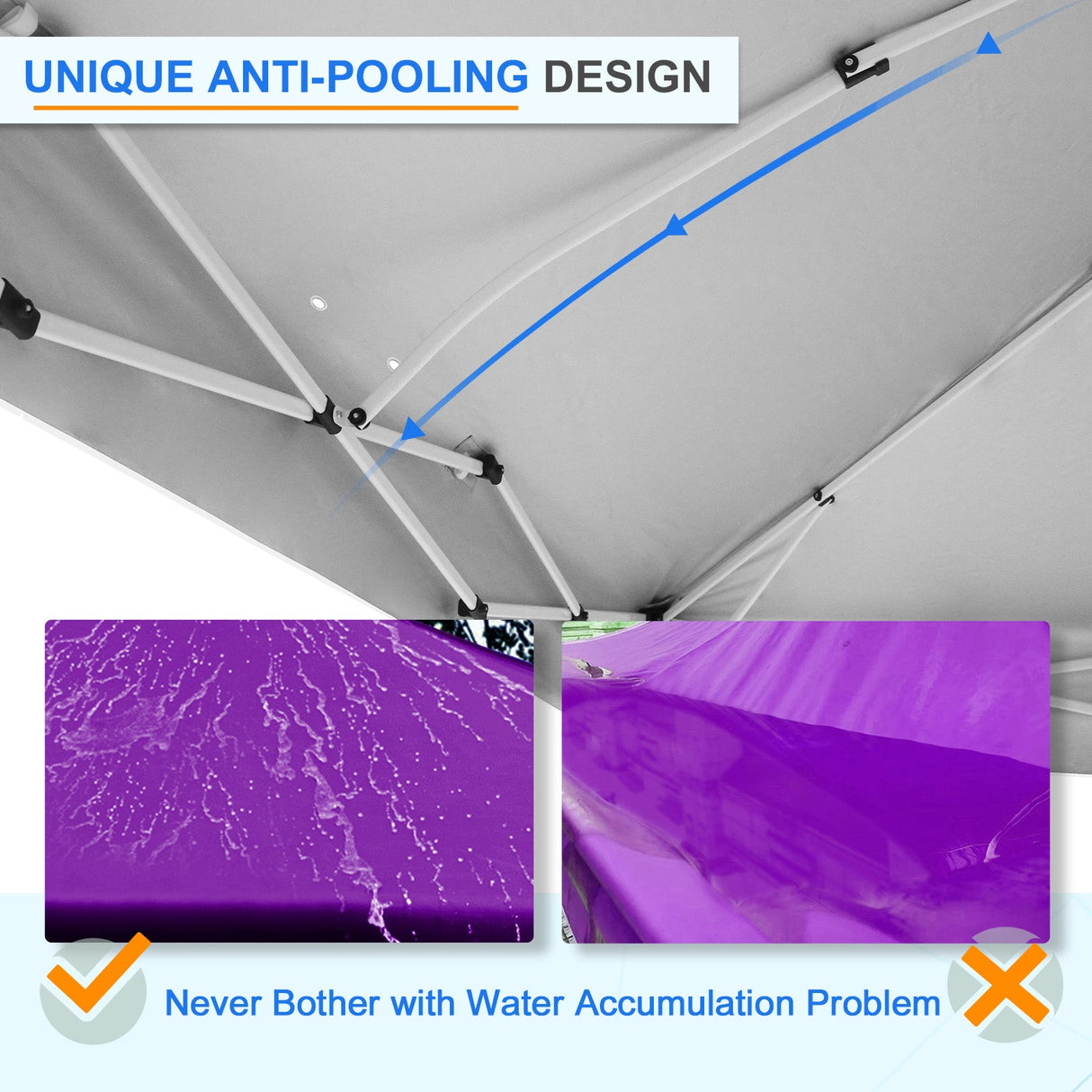 12x12 ft Pop Up Canopy Tent - Eagle Peak Custom Canopy Tent