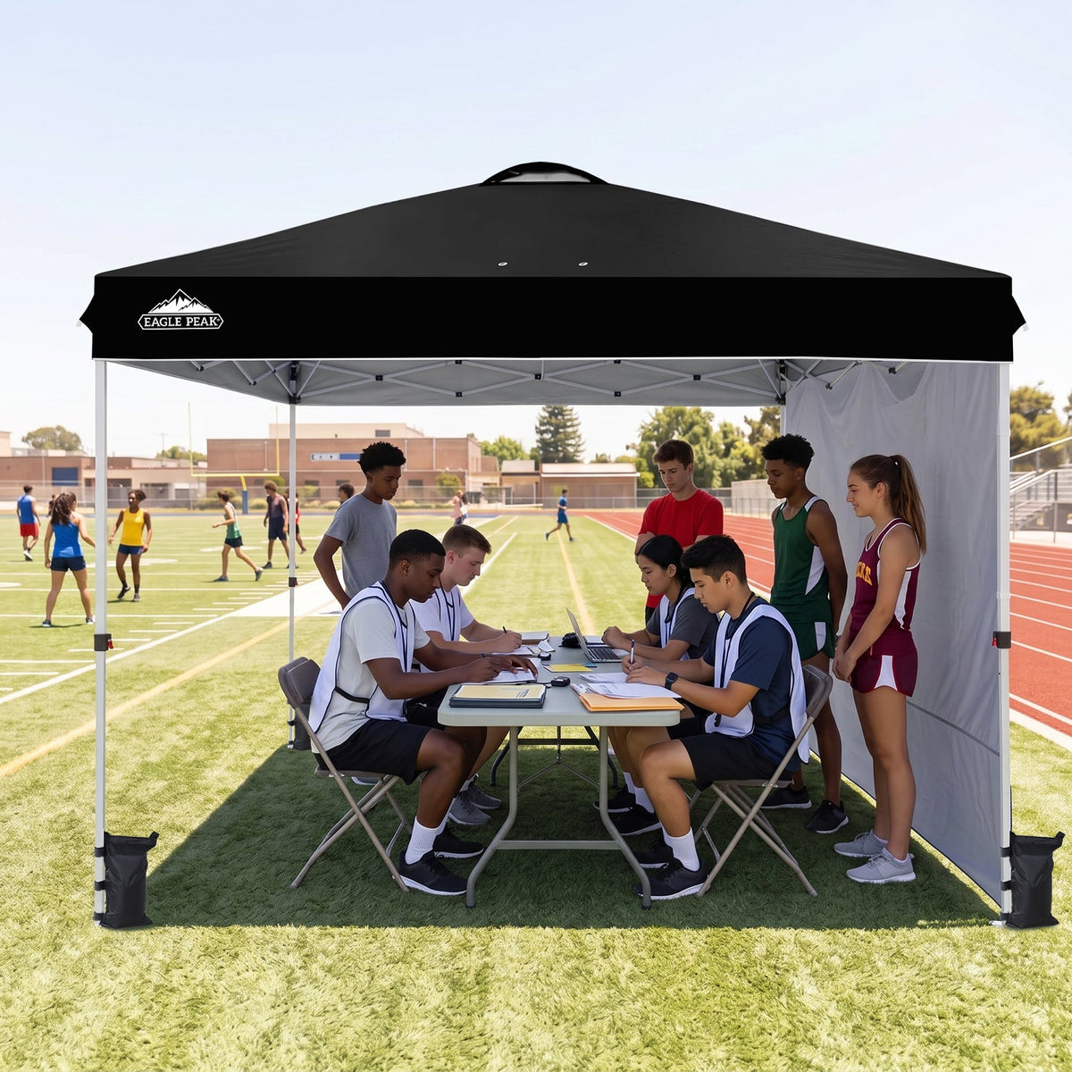 12x12 Pop Up Canopy Tent with 1 Sidewall - Eagle Peak®