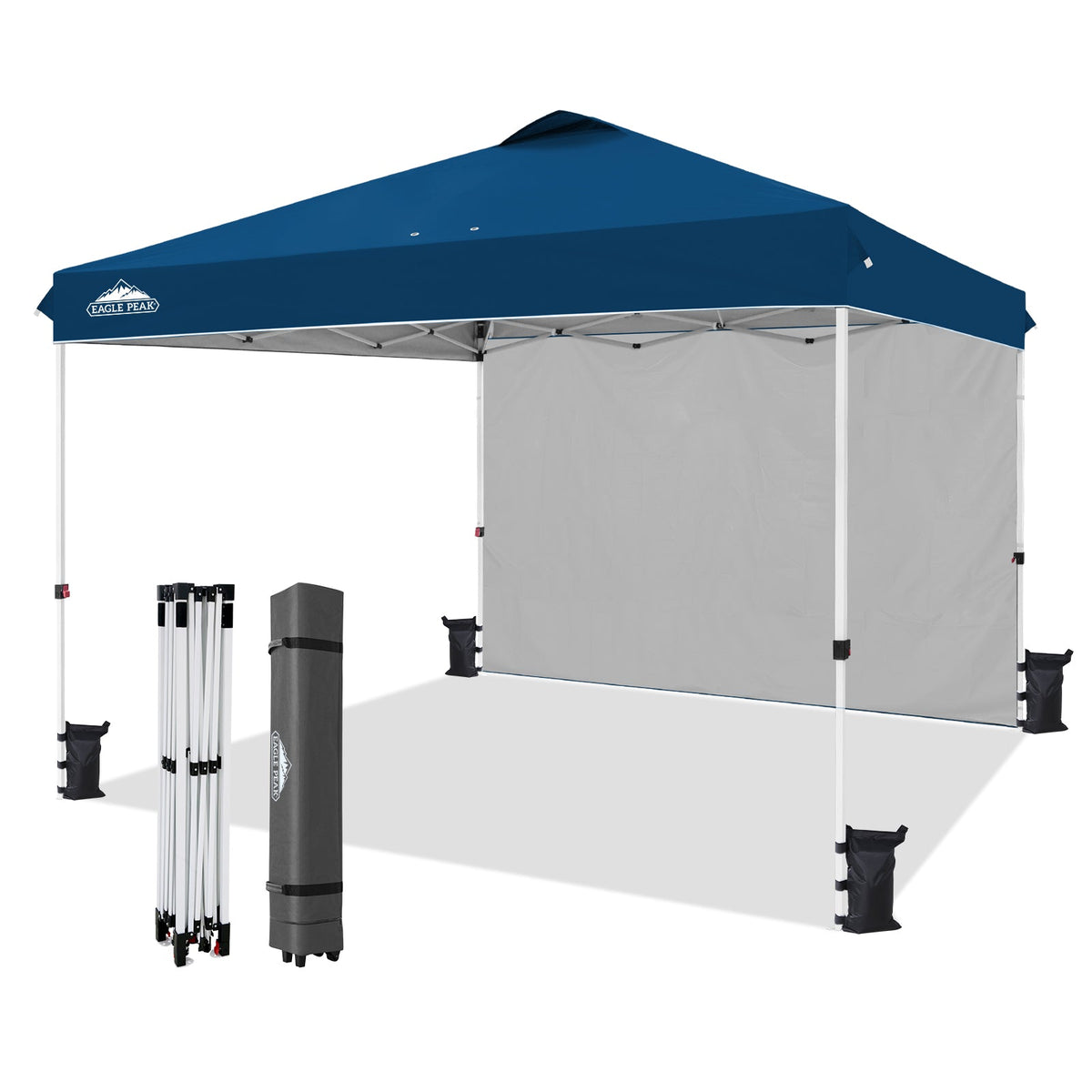 12x12 Pop Up Canopy Tent with 1 Sidewall - Eagle Peak®