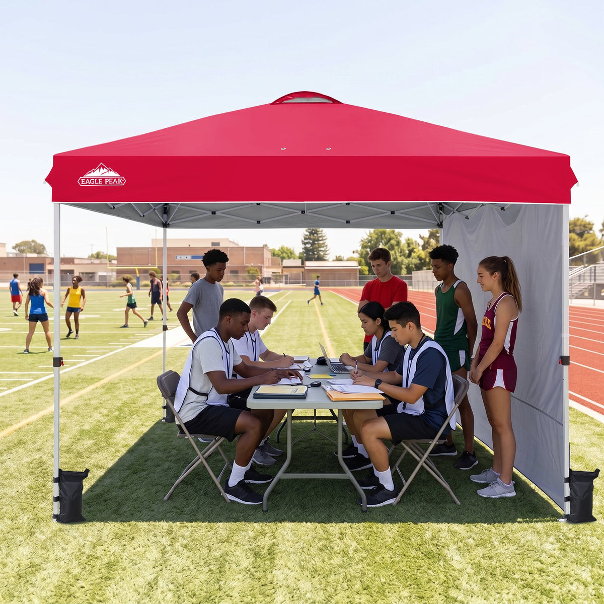 12x12 Pop Up Canopy Tent with 1 Sidewall - Eagle Peak®