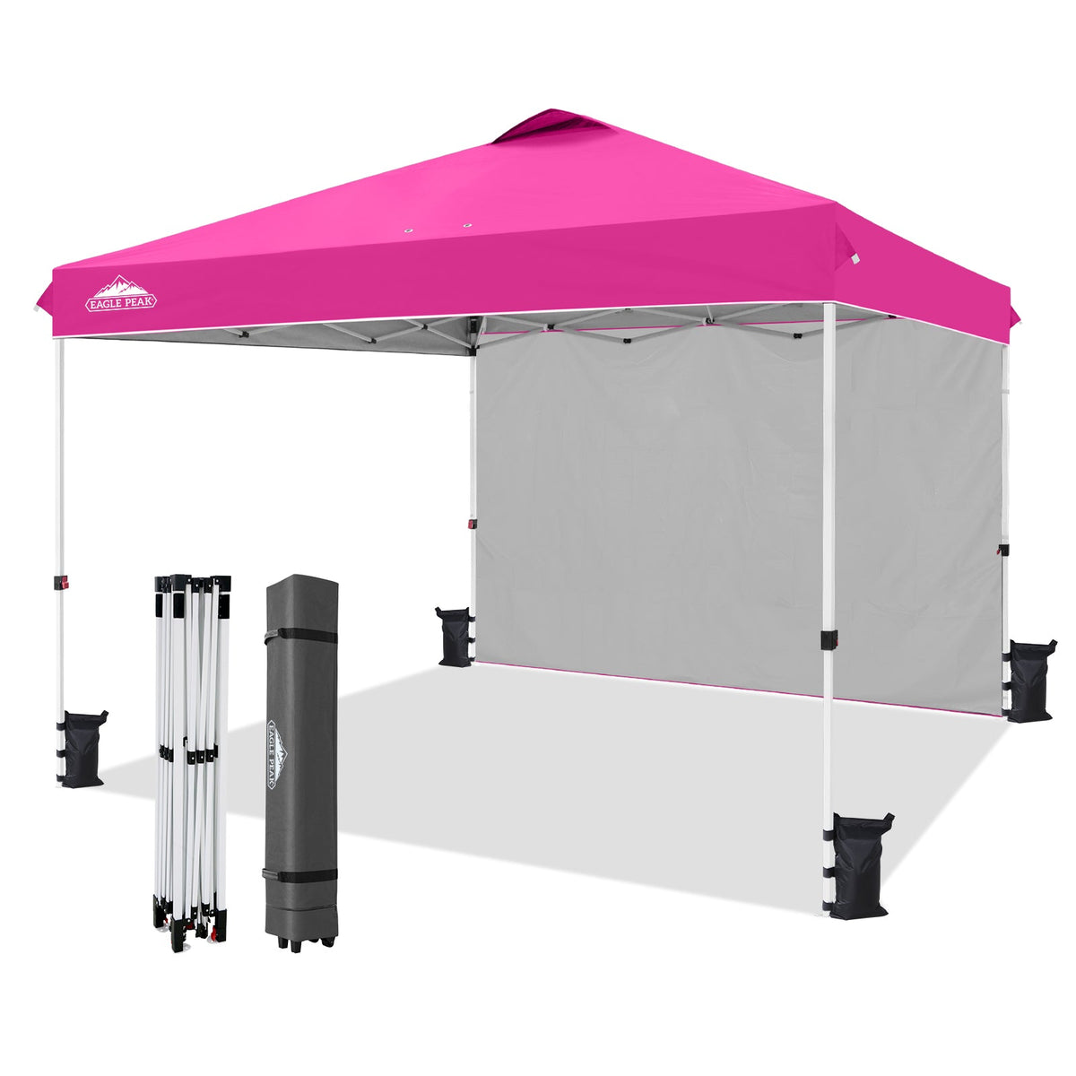 12x12 Pop Up Canopy Tent with 1 Sidewall - Eagle Peak®