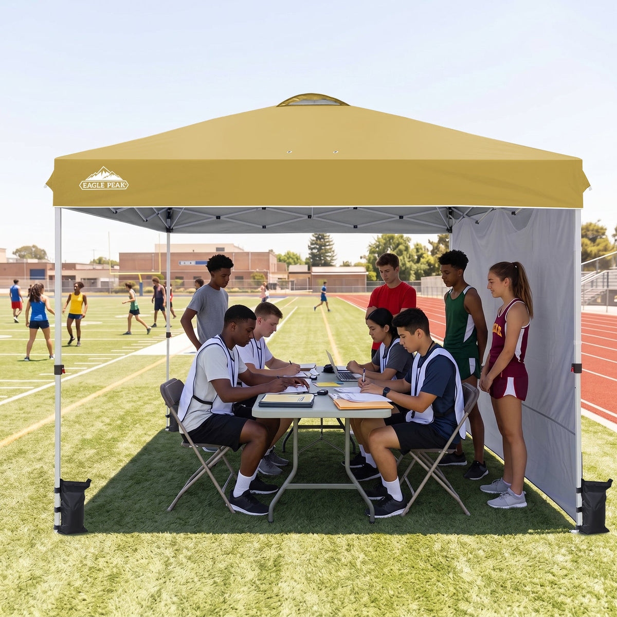 12x12 Pop Up Canopy Tent with 1 Sidewall - Eagle Peak®