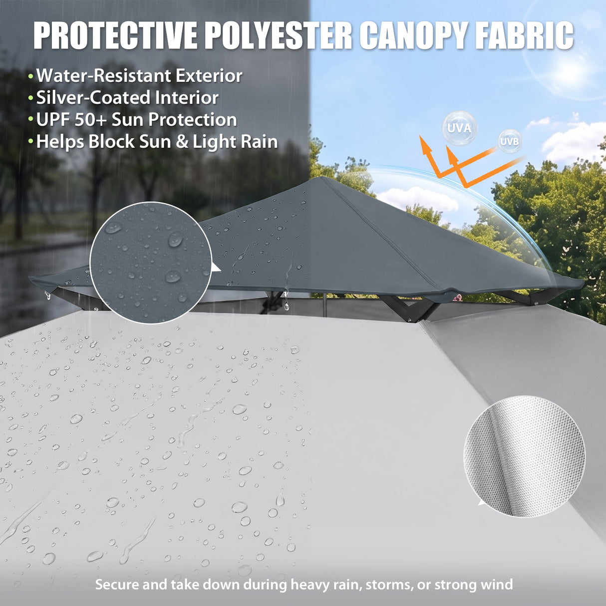 13x13 Pop Up Canopy Tent With Sidewall - Eagle Peak®