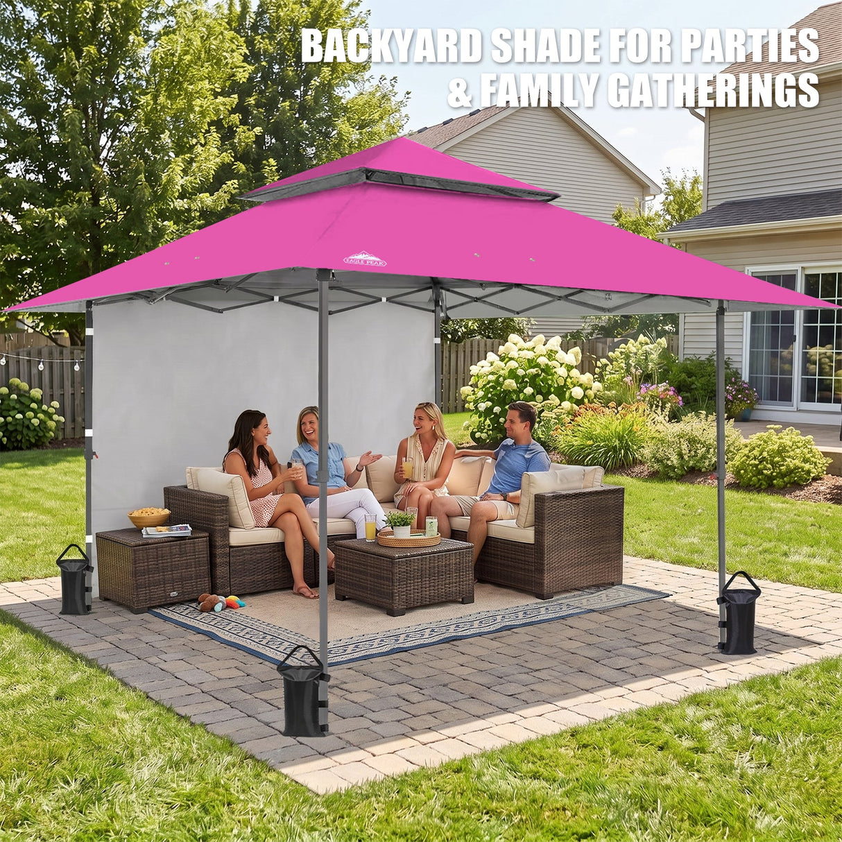 13x13 Pop Up Canopy Tent With Sidewall - Eagle Peak®