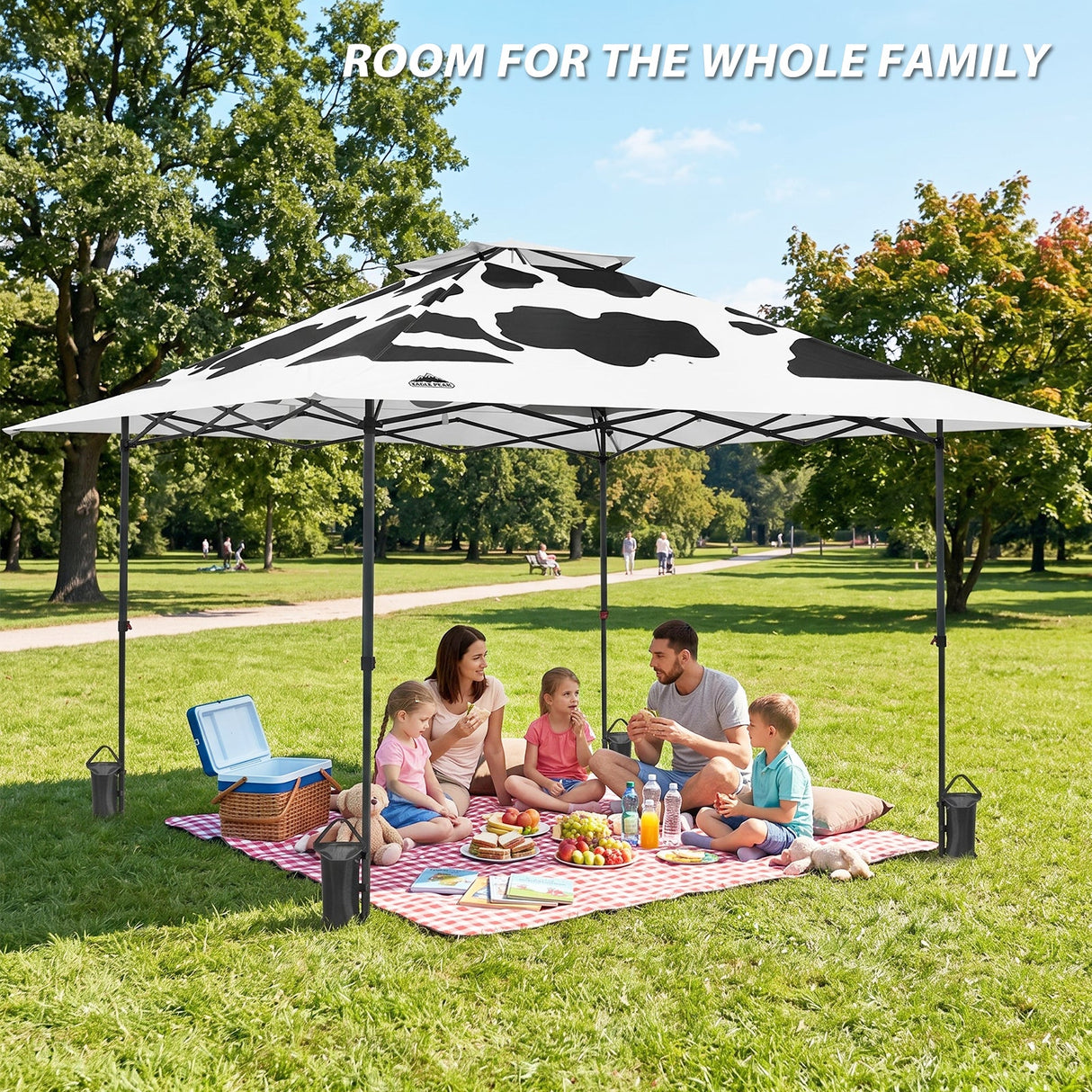 13x13 Straight Leg Pop Up Canopy Tent with 169 sqft of Shade - Eagle Peak