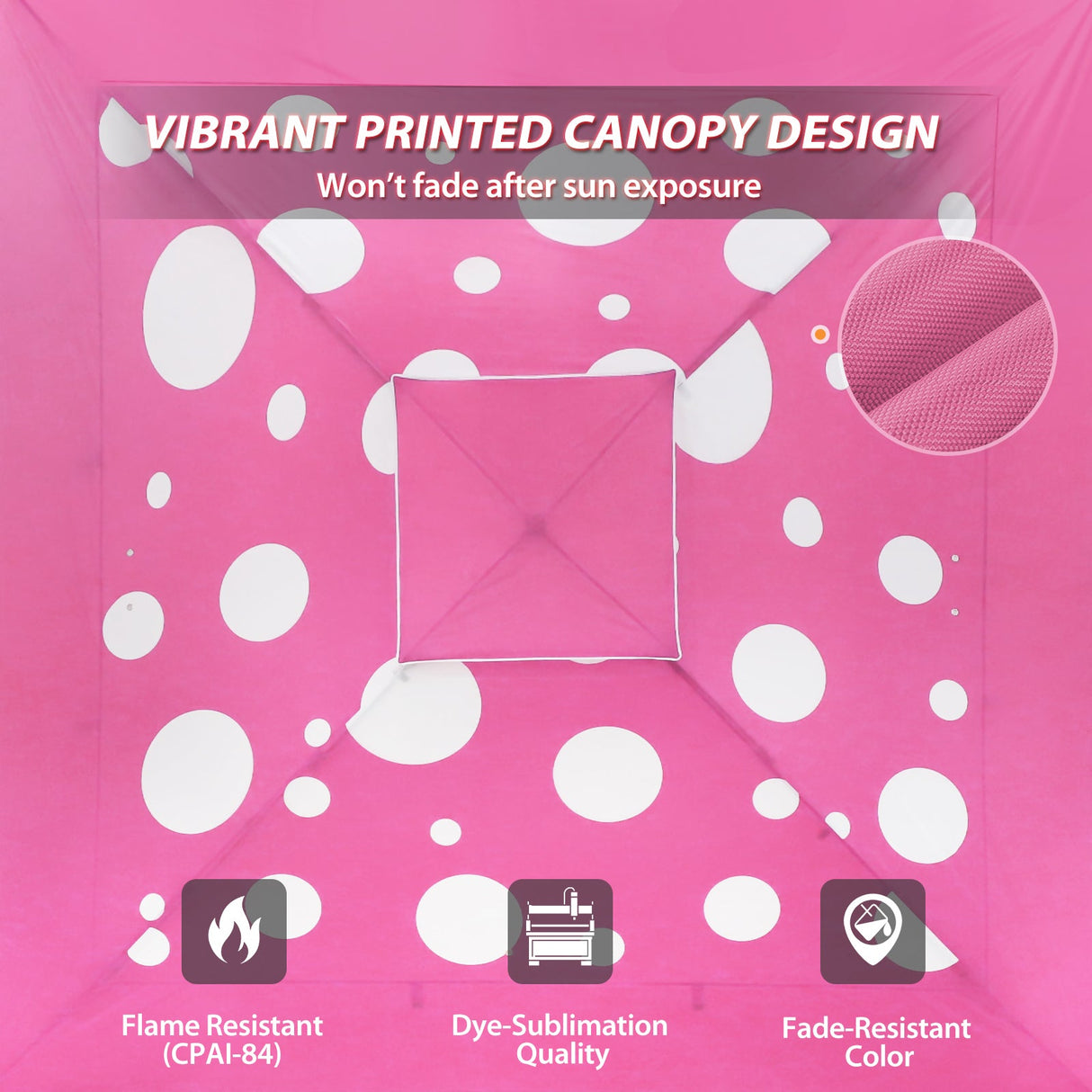 13x13 Straight Leg Pop Up Canopy Tent with 169 sqft of Shade - Eagle Peak