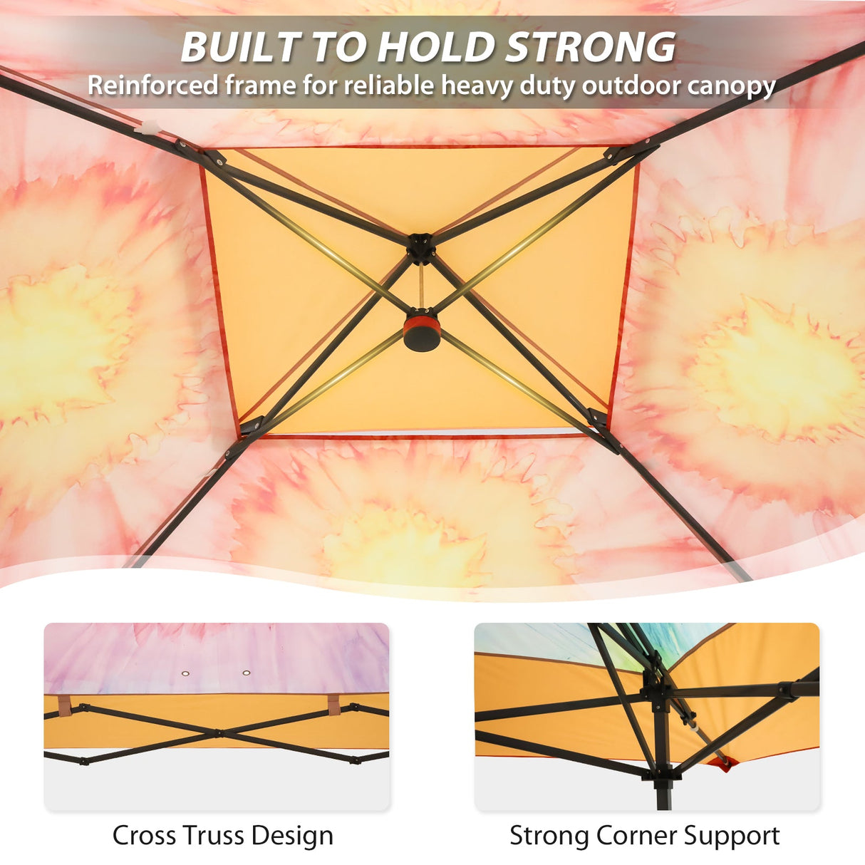 13x13 Straight Leg Pop Up Canopy Tent with 169 sqft of Shade - Eagle Peak®