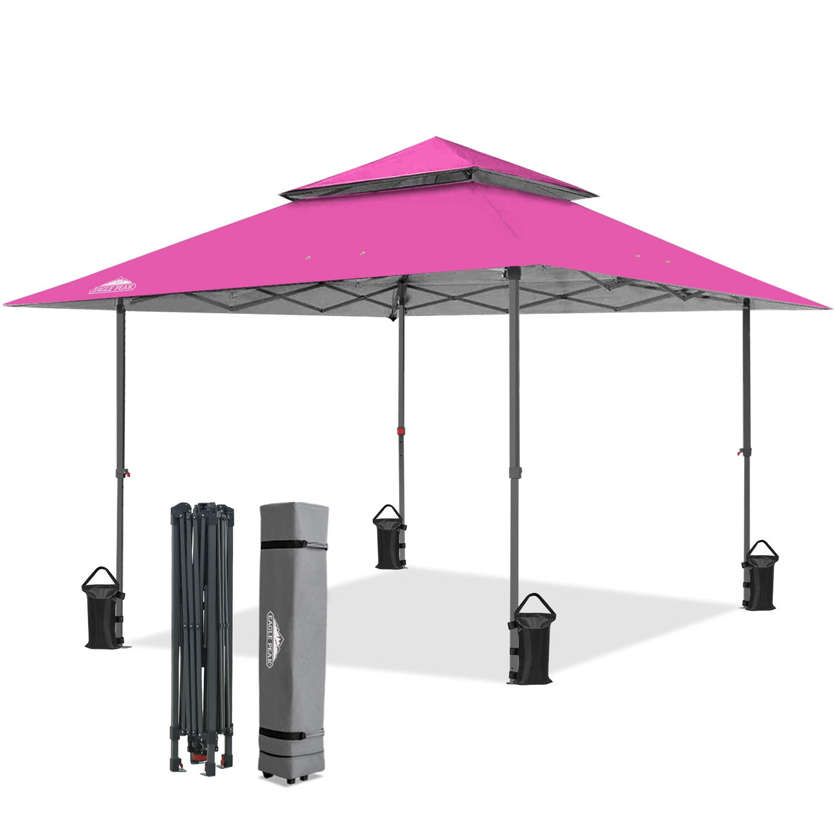 13x13 Straight Leg Pop Up Canopy Tent with 169 sqft of Shade - Eagle Peak®