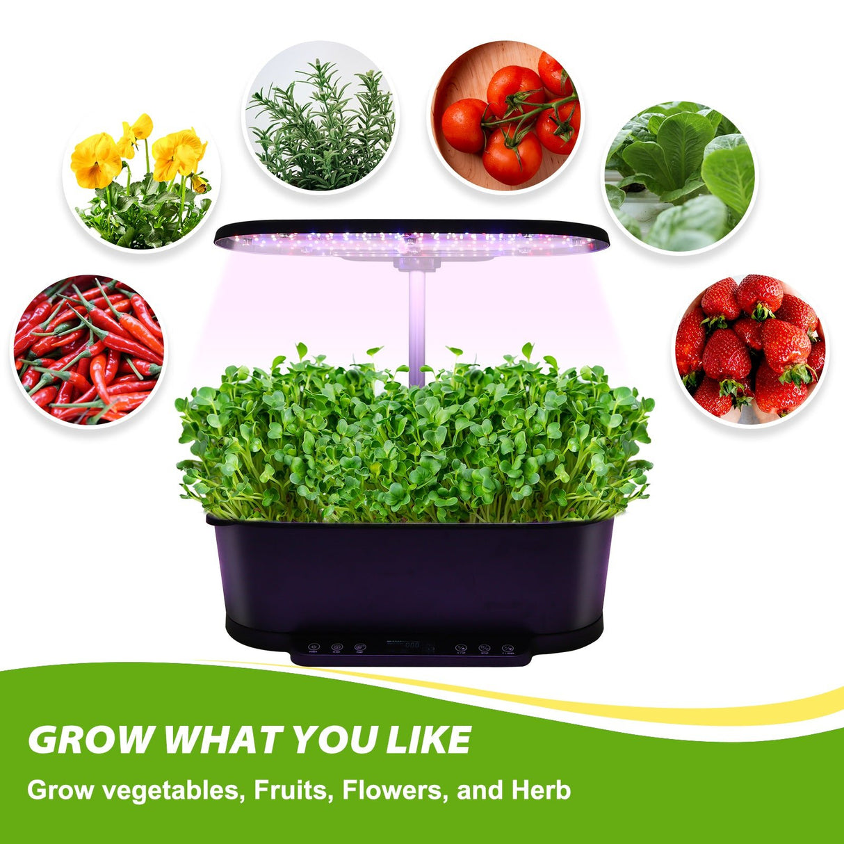 15 Pods Hydroponics Growing System with WiFi - Eagle Peak Custom Canopy Tent