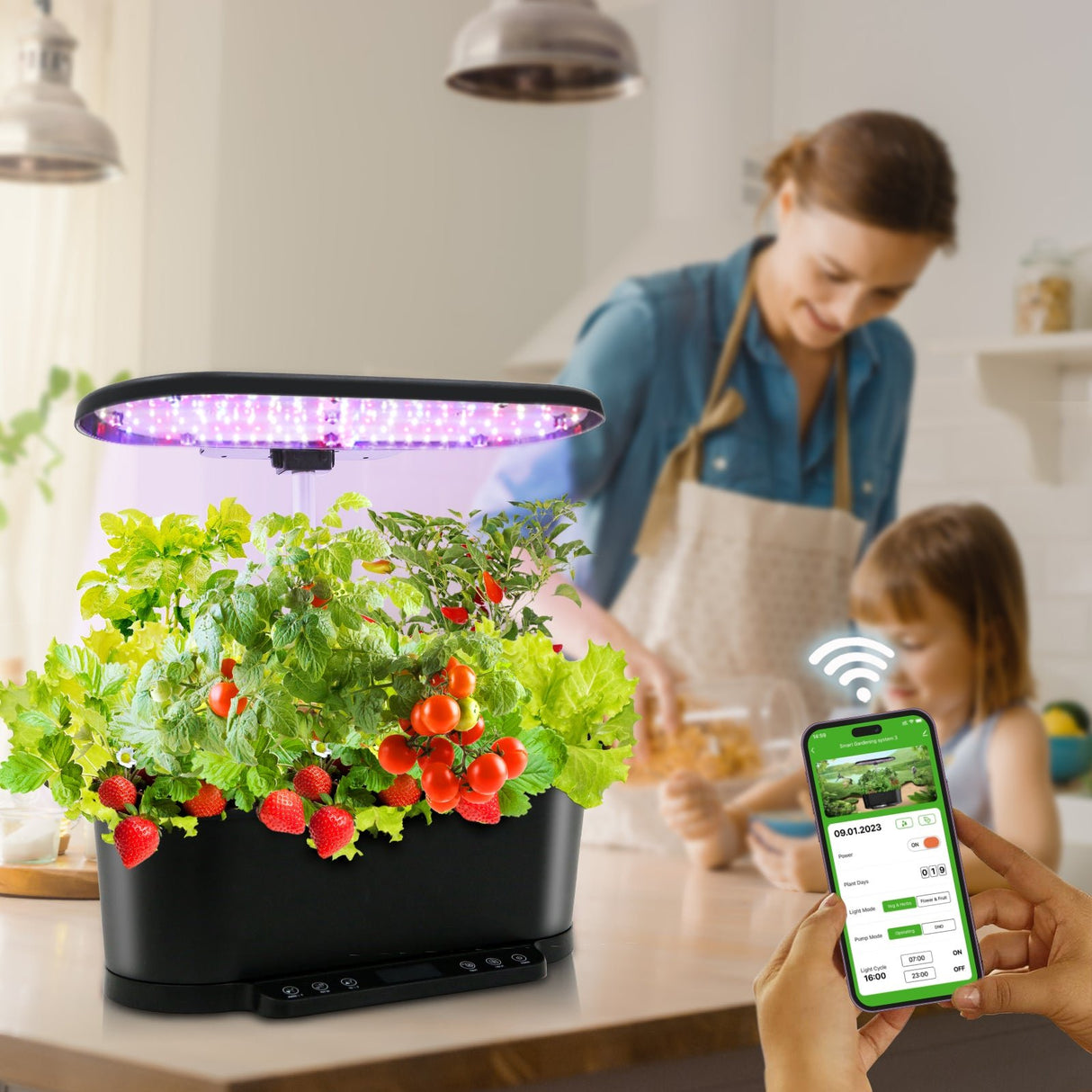 15 Pods Hydroponics Growing System with WiFi - Eagle Peak Custom Canopy Tent