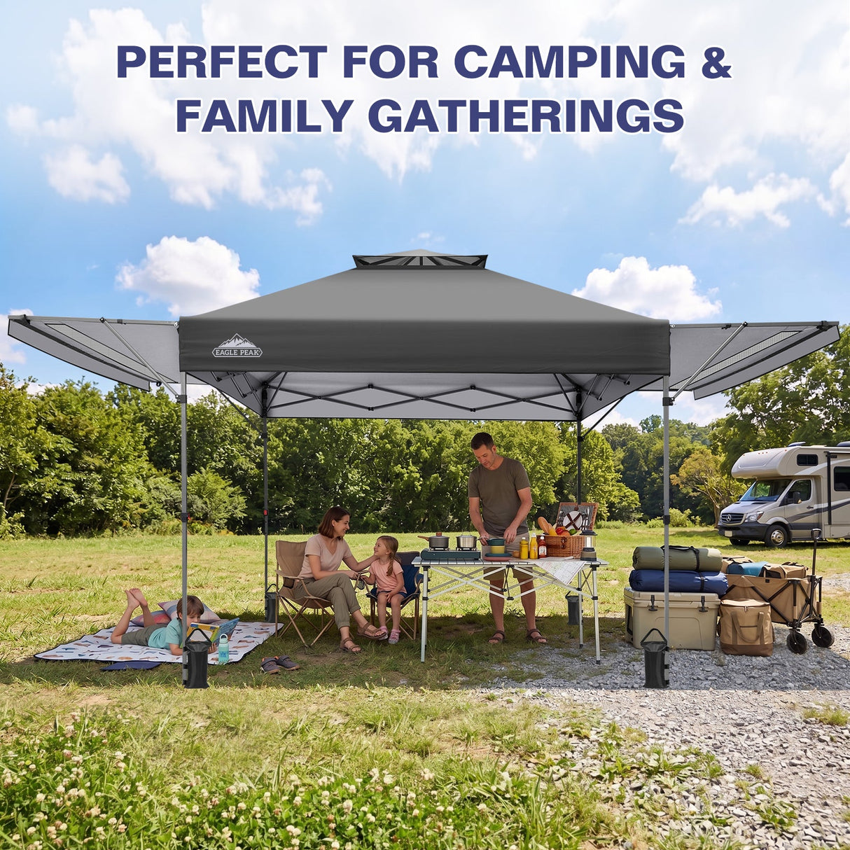 17x10 Pop up Gazebo Canopy Tent Outdoor Instant Canopy Shelter - Eagle Peak®