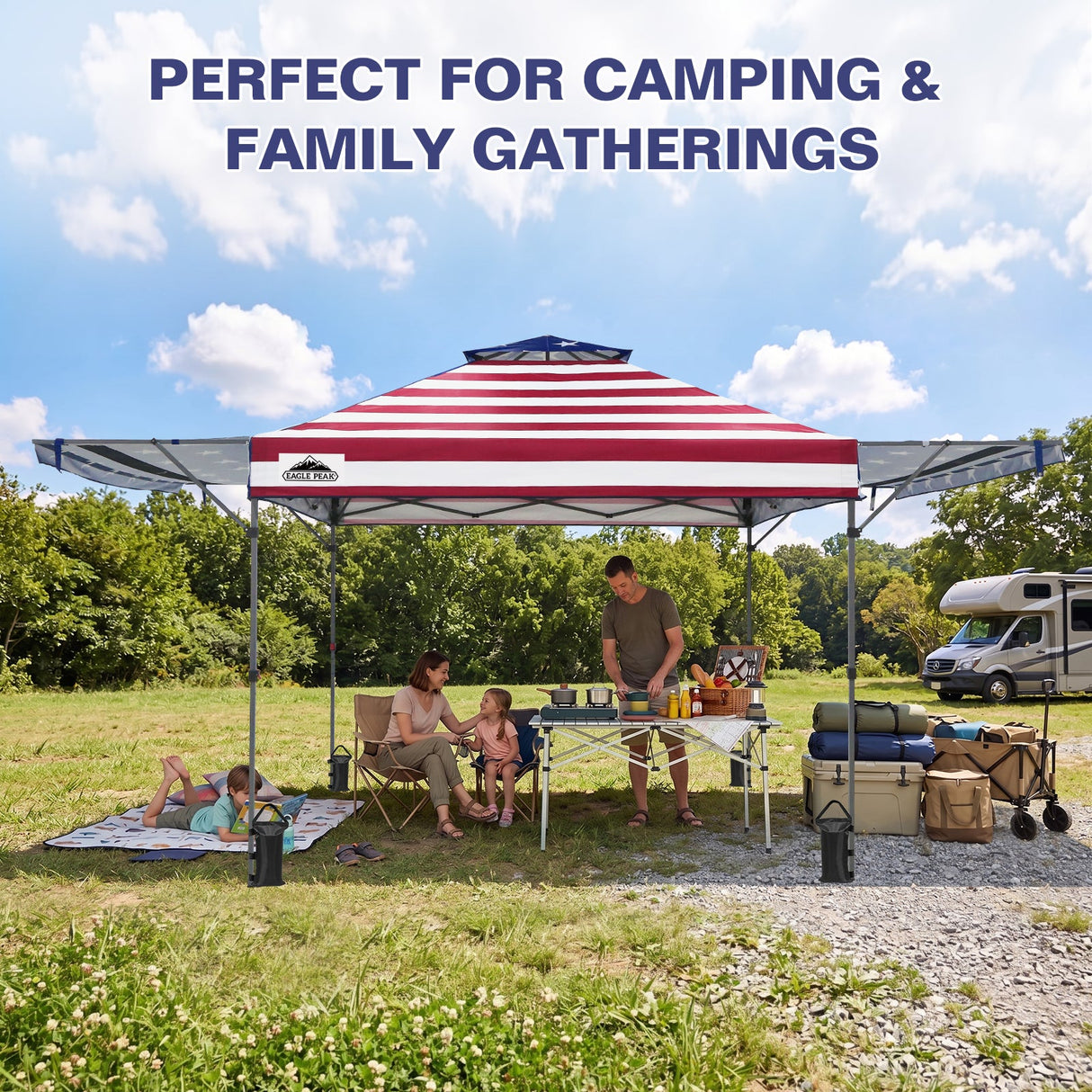 17x10 Pop up Gazebo Canopy Tent Outdoor Instant Canopy Shelter - Eagle Peak®