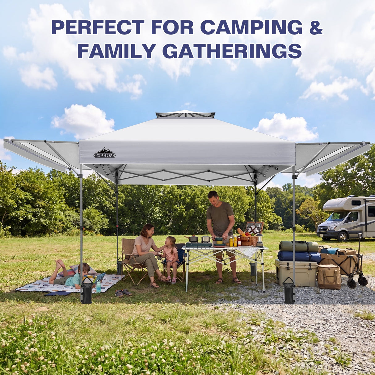 17x10 Pop up Gazebo Canopy Tent Outdoor Instant Canopy Shelter - Eagle Peak®