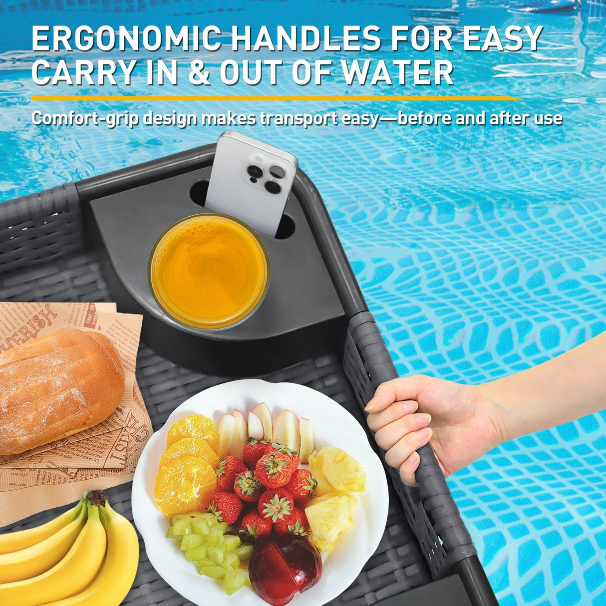 24”x24” Square/35”x24” Rectangular Floating Tray for Pool and Hot Tub - Eagle Peak Custom Canopy Tent