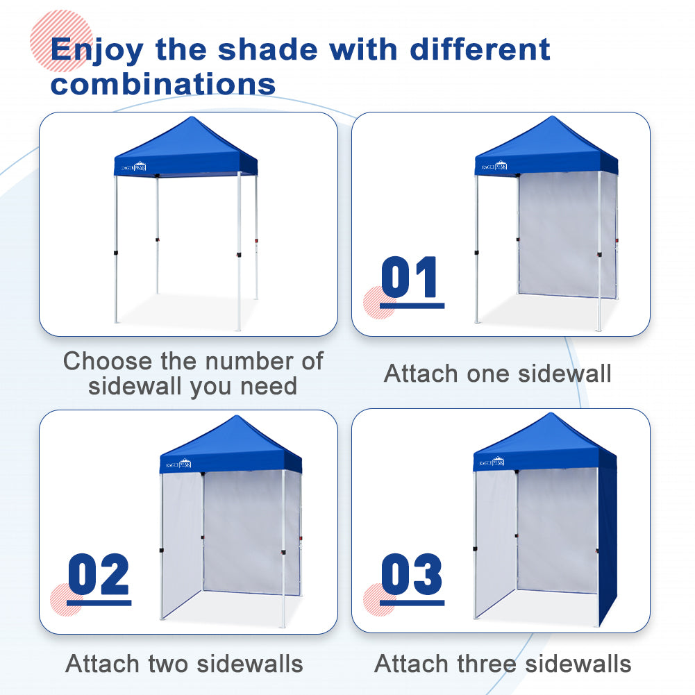 Canopy Sidewall for 5x5 Pop Up Canopy Frame, Single Side Wall Panel Only