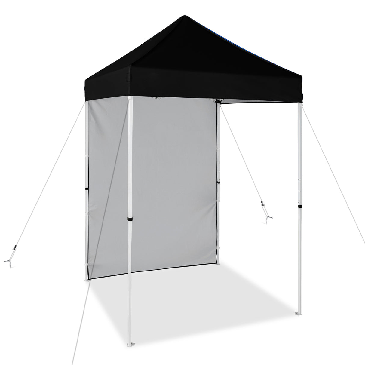 5x5 Straight Leg Pop Up Canopy Tent with One Removable Sunwall