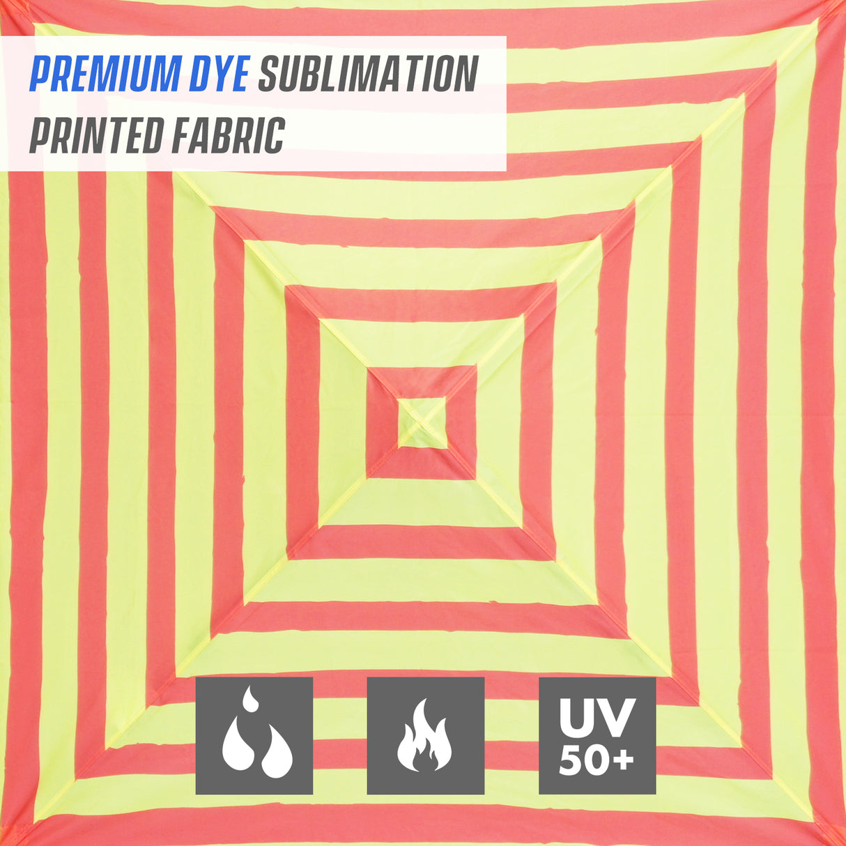 8x8 Backpack Pop Up Canopy Tent w/ Sidewall 8x8 Base 6x6 Top, Unique Printing Fabric
