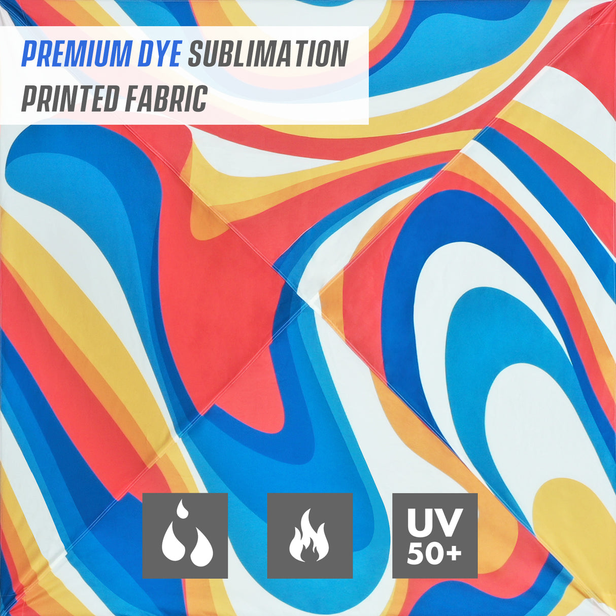 8x8 Backpack Pop Up Canopy Tent w/ Sidewall 8x8 Base 6x6 Top, Unique Printing Fabric