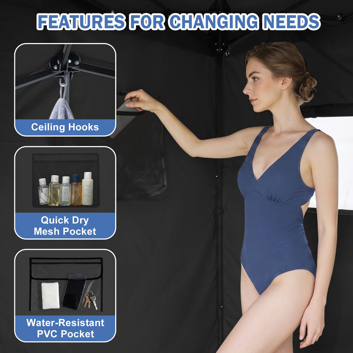 Outdoor Pop Up Changing Room 8x4 ft