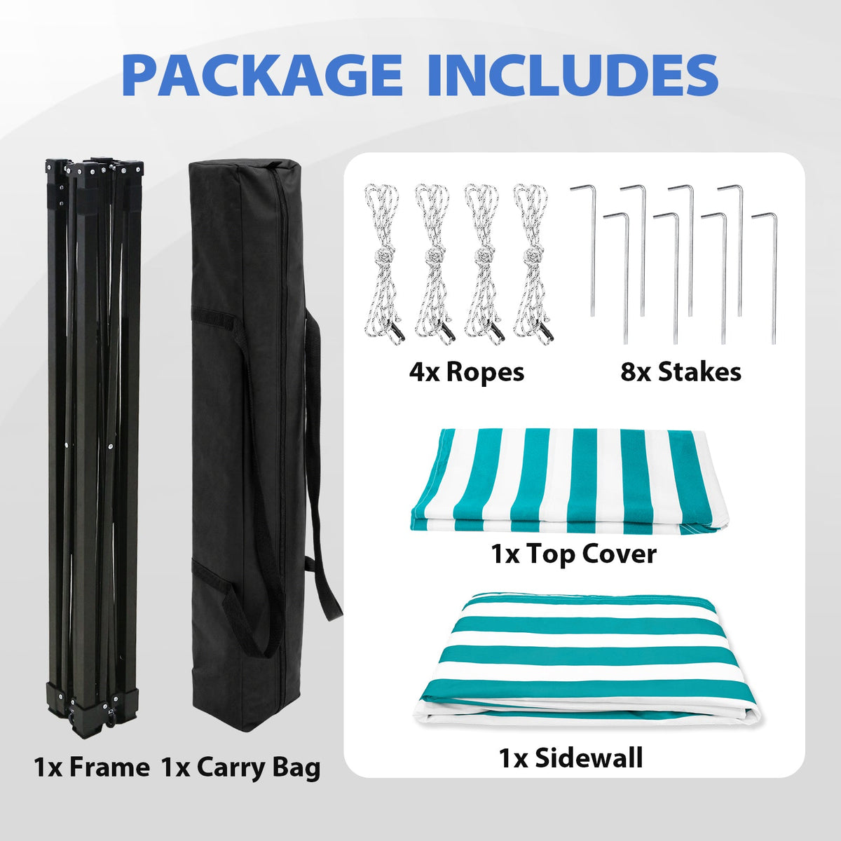 4x4 Pop Up Changing Tent, Flat Top Changing Room - Eagle Peak®