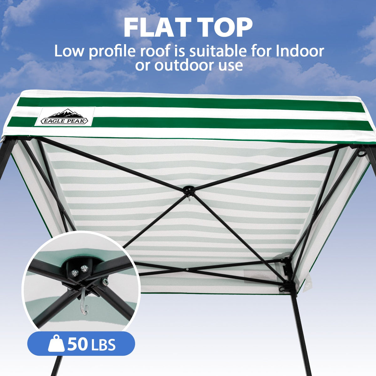 4x4 Pop Up Changing Tent, Flat Top Changing Room - Eagle Peak®