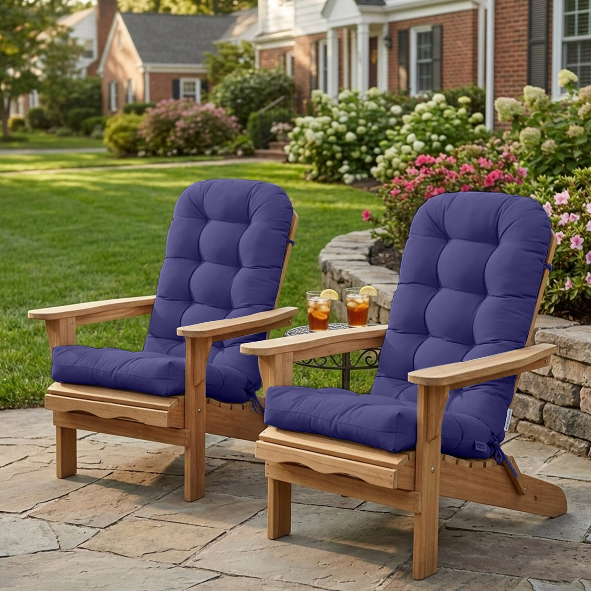 5" High Back Adirondack Chair Cushions, 49x20x5 in, Set of 1/2/4 - Eagle Peak Custom Canopy Tent