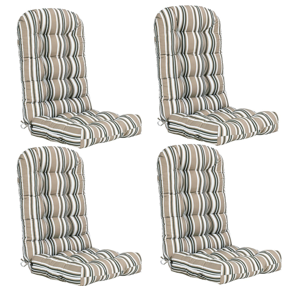 5" High Back Adirondack Chair Cushions, 49x20x5 in, Set of 1/2/4 - Eagle Peak Custom Canopy Tent