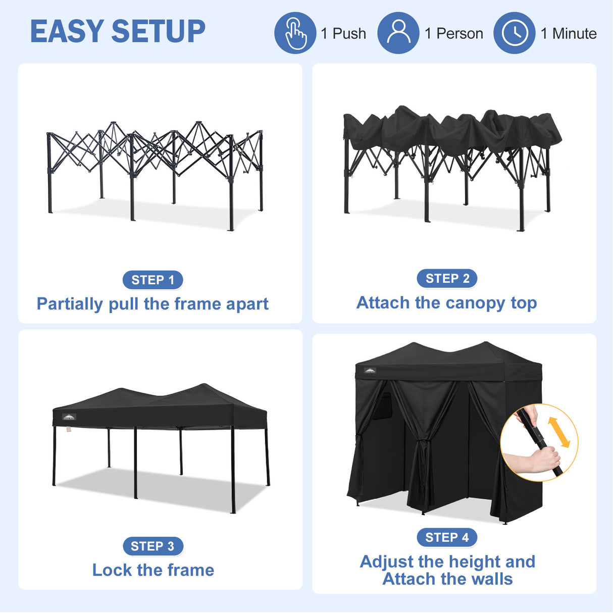 Outdoor Pop Up Changing Room 8x4 ft