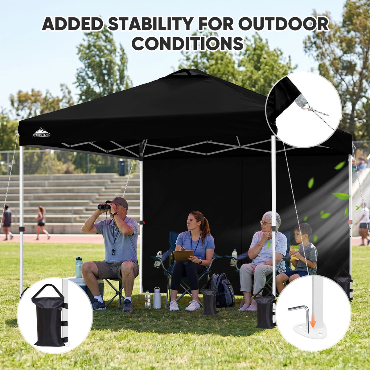 Heavy Duty 10x10 Pop Up Canopy Tent, 1 Canopy Sidewall