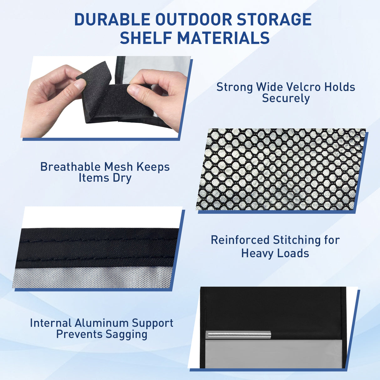 Hanging Storage Organizer for Canopy or Camping, Black