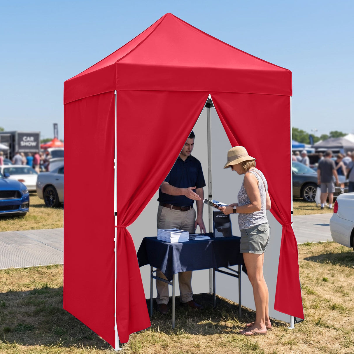 5x5 Instant Canopy with 4-Side Wall Panels - Eagle Peak®