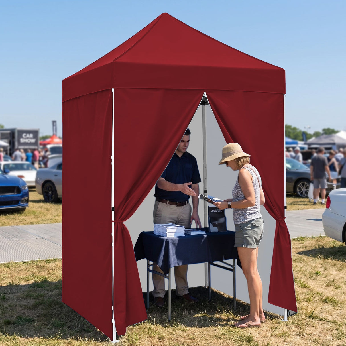 5x5 Instant Canopy with 4-Side Wall Panels - Eagle Peak®