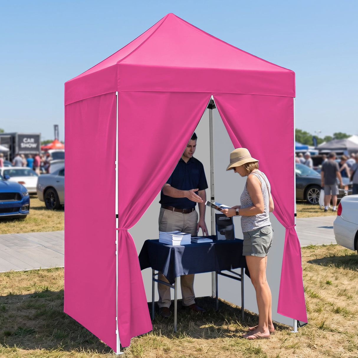 5x5 Instant Canopy with 4-Side Wall Panels - Eagle Peak®
