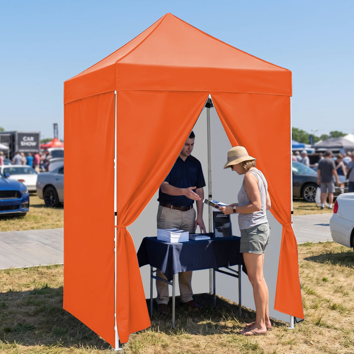 5x5 Instant Canopy with 4-Side Wall Panels - Eagle Peak®