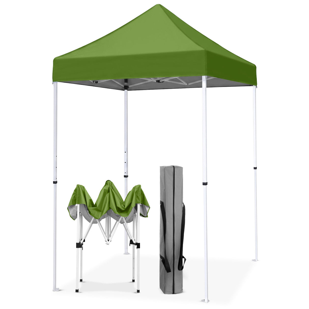 5x5 Pop Up Canopy Tent Instant Straight Leg Outdoor Canopy Easy Set-up - Eagle Peak®