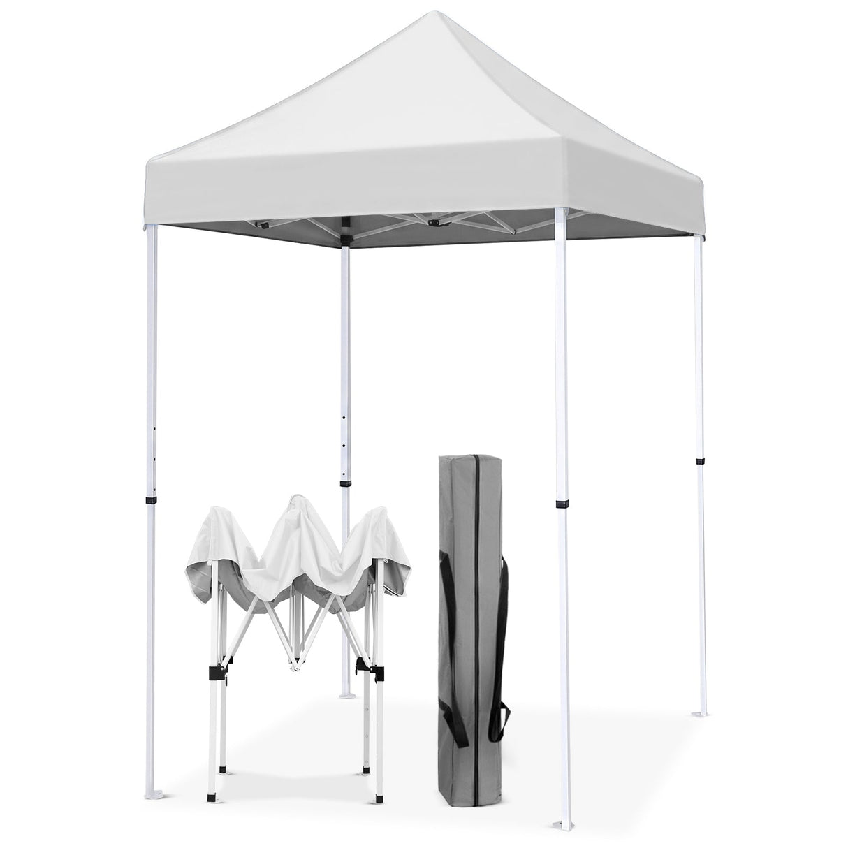 5x5 Pop Up Canopy Tent Instant Straight Leg Outdoor Canopy Easy Set-up - Eagle Peak®