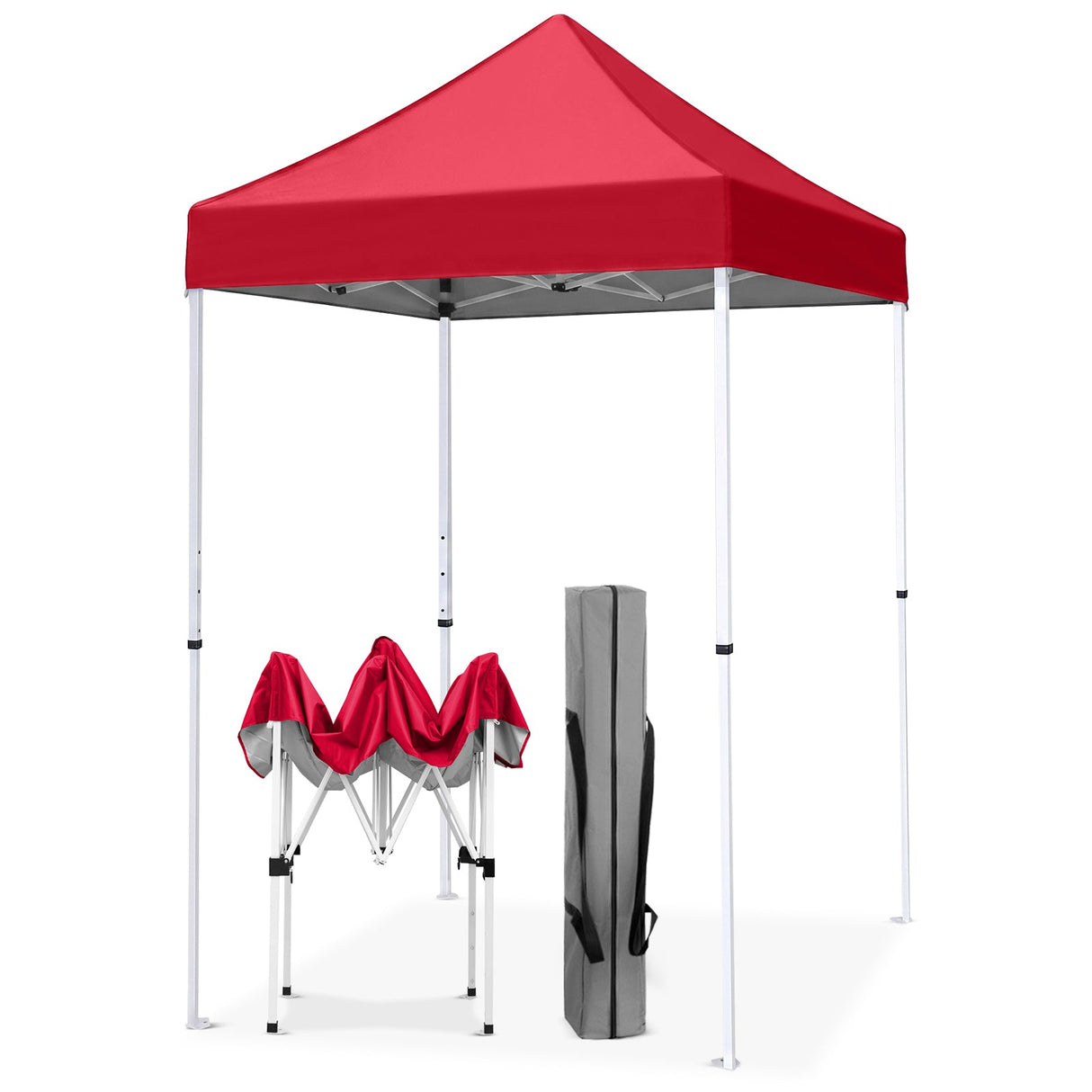 5x5 Pop Up Canopy Tent Instant Straight Leg Outdoor Canopy Easy Set-up - Eagle Peak®