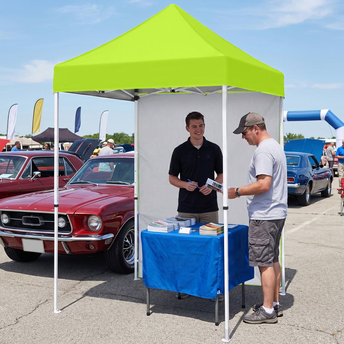 5x5 Pop Up Canopy Tent with 1 Removable Sidewall - Eagle Peak®