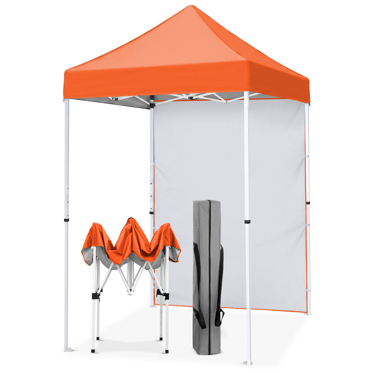 5x5 Pop Up Canopy Tent with 1 Removable Sidewall - Eagle Peak®