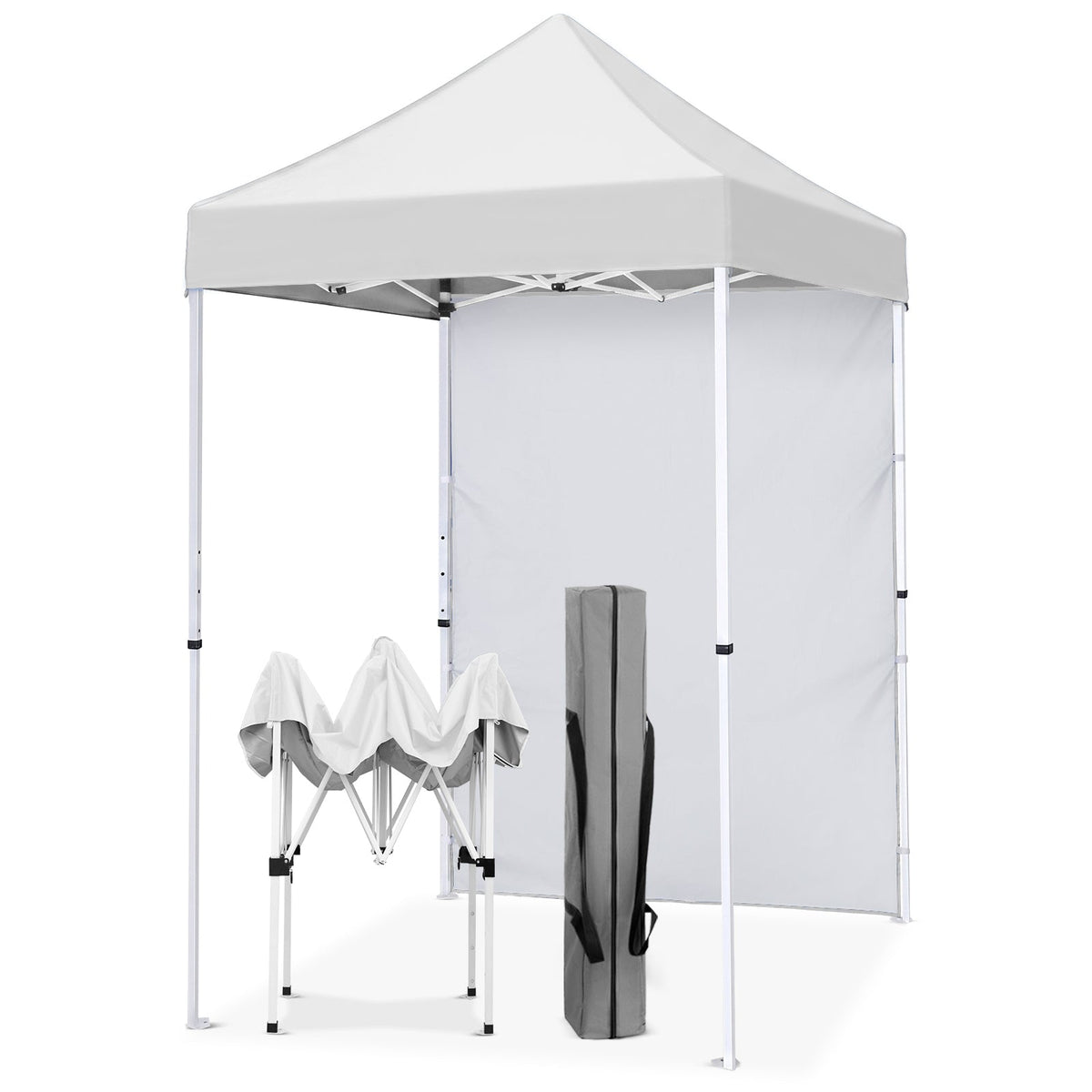 5x5 Pop Up Canopy Tent with 1 Removable Sidewall - Eagle Peak®