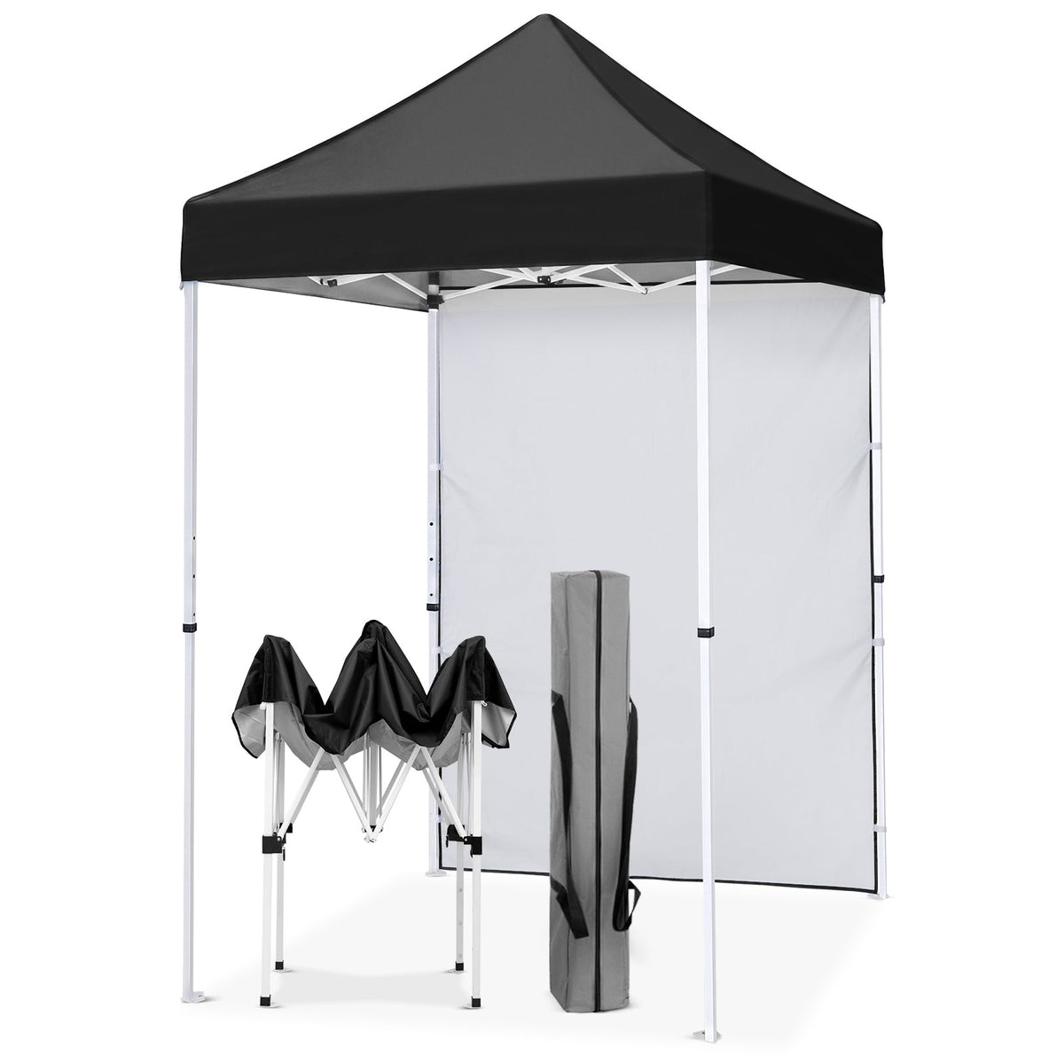5x5 Pop Up Canopy Tent with 1 Removable Sidewall - Eagle Peak®