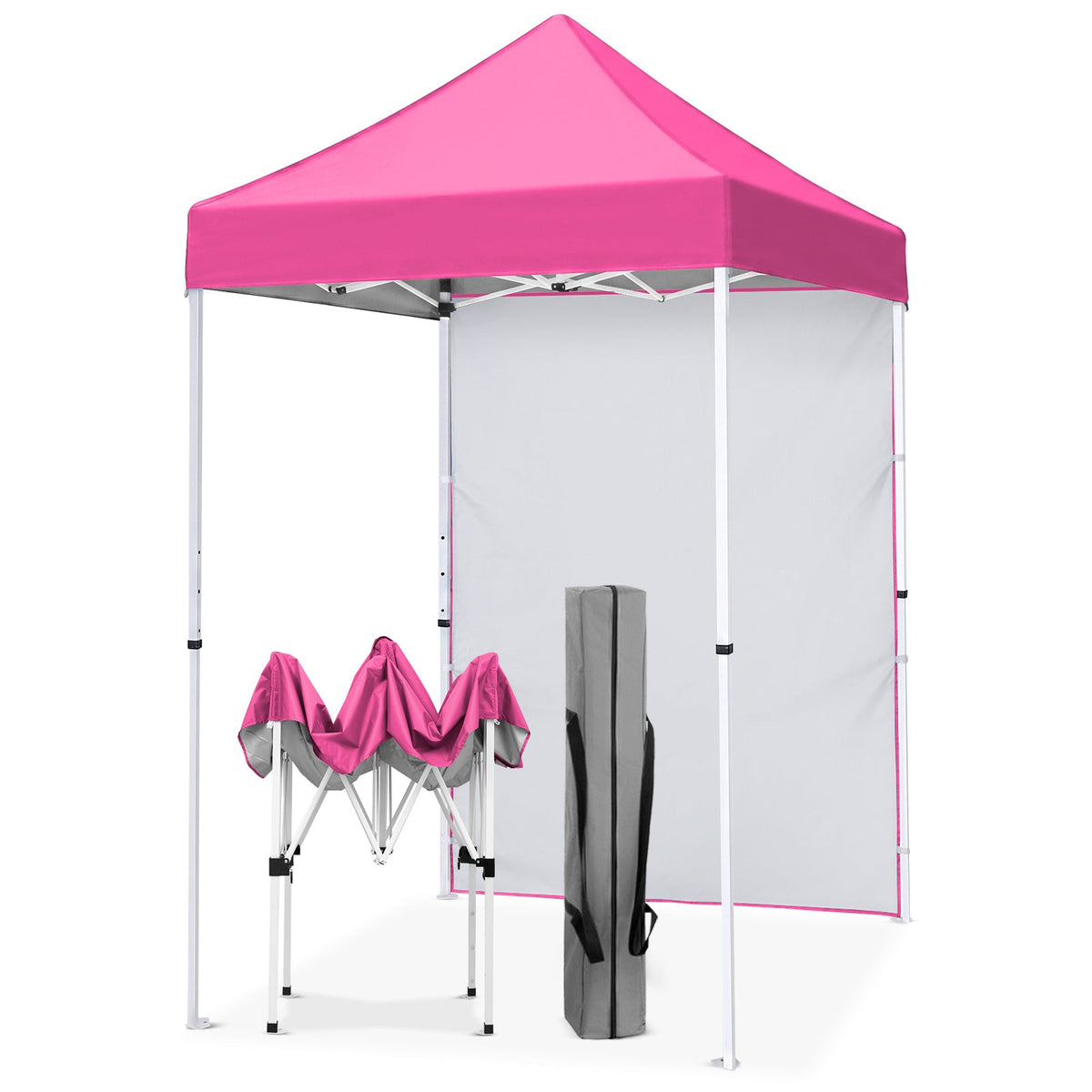5x5 Pop Up Canopy Tent with 1 Removable Sidewall - Eagle Peak®